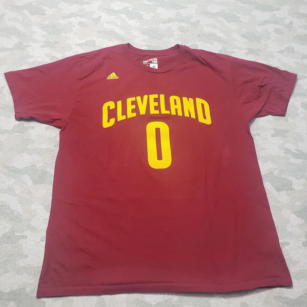 Cleveland Cavilers Shirt Mens XL Red Adidas Love #0‎ Short Sleeve